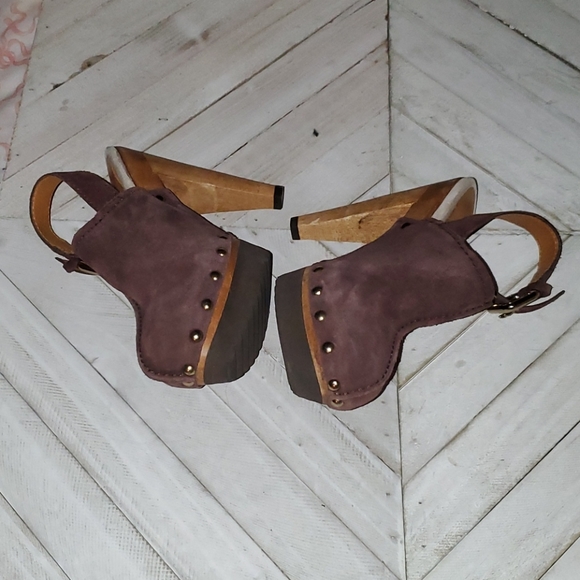 Kors Michael Kors S. 7 M Brown Suede Studded Design - Picture 1 of 8